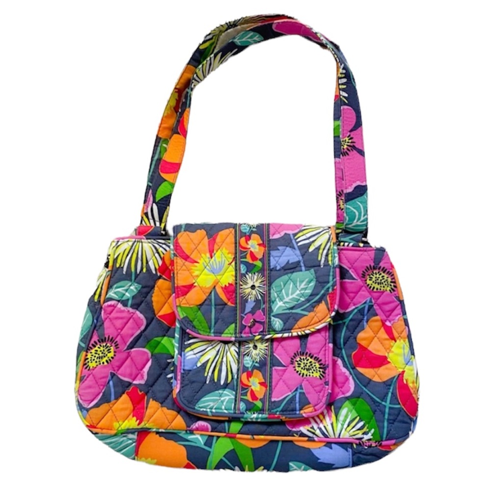 Vera Bradley Jazzy Blooms Edie satchel